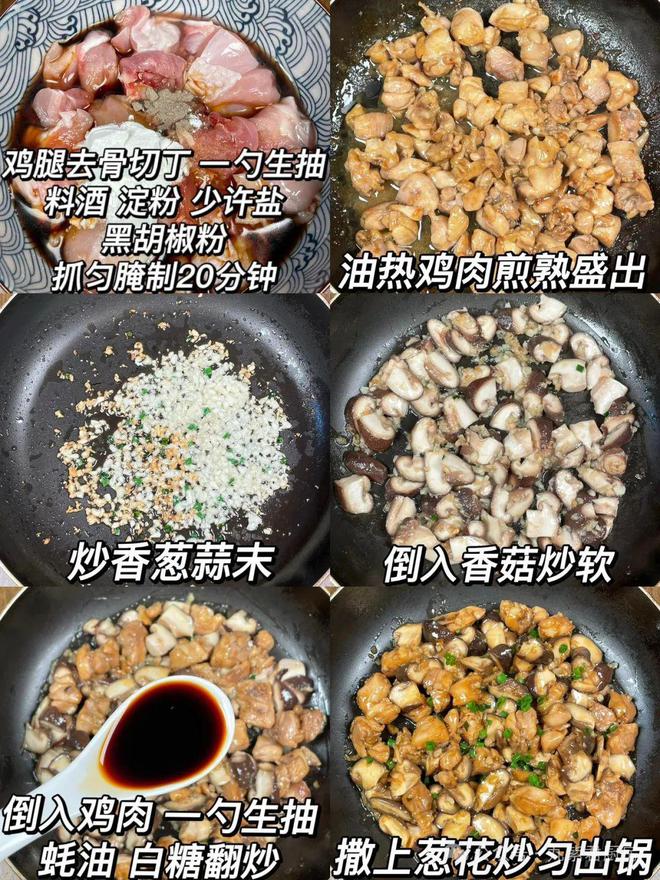 裹满了酱汁鲜嫩多汁香菇香气扑鼻pg电子中国网站香菇滑鸡鸡腿肉(图2)